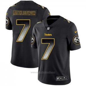 Camiseta NFL Limited Pittsburgh Steelers Roethlisberger Smoke Fashion Negro