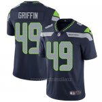 Camiseta NFL Limited Hombre Seattle Seahawks 49 Shaquem Griffin Steel Azul Stitched Vapor Untouchable