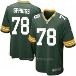 Camiseta Green Bay Packers Spriggs Verde Militar Nike Game NFL Hombre