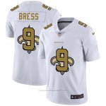 Camiseta NFL Limited New Orleans Saints Bress Logo Dual Overlap Blanco