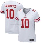 Camiseta NFL Game Mujer San Francisco 49ers Jimmy Garoppolo Blanco Color Rush