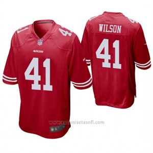 Camiseta NFL Game Hombre San Francisco 49ers Jeff Wilson Rojo