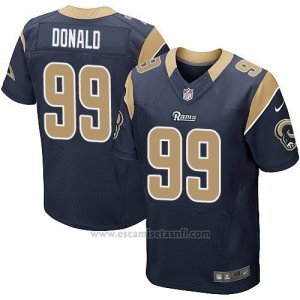 Camiseta Los Angeles Rams Donald Profundo Azul Nike Elite NFL Hombre