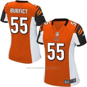Camiseta Cincinnati Bengals Burfict Naranja Nike Game NFL Mujer