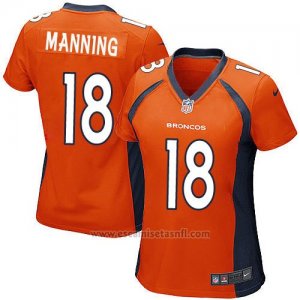 Camiseta Denver Broncos Manning Blanco Nike Game NFL Mujer