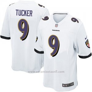 Camiseta Baltimore Ravens Tucker Blanco Nike Game NFL Hombre