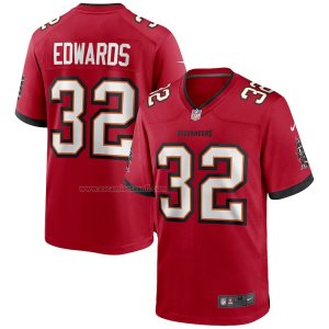Camiseta NFL Game Tampa Bay Buccaneers Mike Edwards 32 Rojo