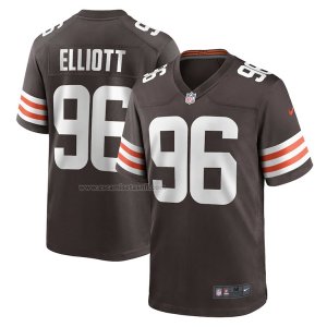 Camiseta NFL Game Cleveland Browns Jordan Elliott 96 Marron