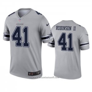 Camiseta NFL Legend Dallas Cowboys Reggie Robinson Ii Inverted Gris