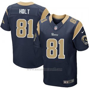 Camiseta Los Angeles Rams Holt Profundo Azul Nike Elite NFL Hombre