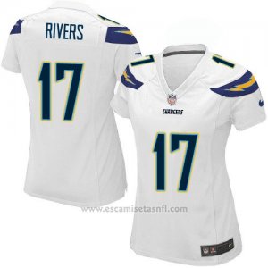 Camiseta San Diego Chargers Rivers Blanco Nike Game NFL Mujer