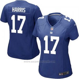 Camiseta New York Giants Harris Azul Nike Game NFL Mujer