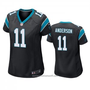 Camiseta NFL Game Mujer Carolina Panthers Robby Anderson Negro
