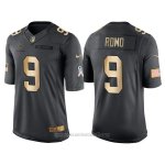 Camiseta Dallas Cowboys Romo Negro 2016 Nike Gold Anthracite Salute To Service NFL Hombre