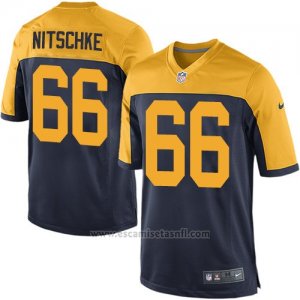 Camiseta Green Bay Packers Nitschke Negro Amarillo Nike Game NFL Hombre