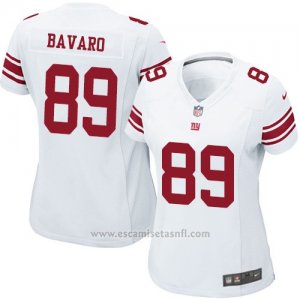 Camiseta New York Giants Bavaro Blanco Nike Game NFL Mujer