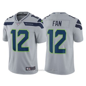 Camiseta NFL Limited Hombre Seahawks 12 Fan Gris Vapor Untouchable