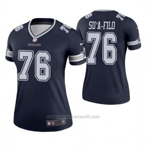 Camiseta NFL Legend Mujer Dallas Cowboys 76 Xavier Su'a Filo Azul