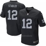 Camiseta Oakland Raiders Stabler Negro Nike Elite NFL Hombre