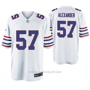 Camiseta NFL Game Hombre Buffalo Bills Lorenzo Alexander Throwback Blanco
