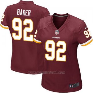 Camiseta Washington Redskins Baker Rojo Nike Game NFL Marron Mujer