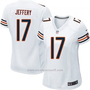 Camiseta Chicago Bears Jeffery Blanco Nike Game NFL Mujer