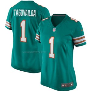 Camiseta NFL Game Mujer Miami Dolphins Tua Tagovailoa Alterno Verde