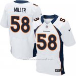 Camiseta Denver Broncos Miller Blanco Nike Elite NFL Hombre