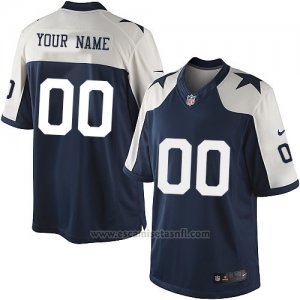 Camisetas NFL Limited Hombre Dallas Cowboys Personalizada Azul Blanco