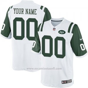 Camisetas NFL Limited Hombre New York Jets Personalizada Blanco