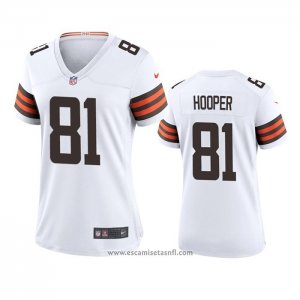 Camiseta NFL Game Mujer Cleveland Browns Austin Hooper 2020 Blanco