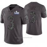Camiseta NFL Limited Hombre New Orleans Saints Wil Lutz Gris Super Bowl LIII