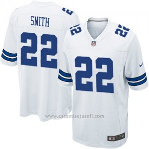 Camiseta Dallas Cowboys Smith Blanco Nike Game NFL Nino