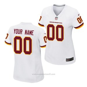 Camiseta NFL Game Mujer Washington Redskins Personalizada Blanco