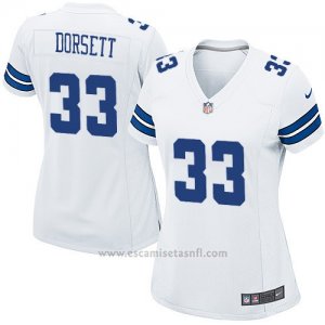 Camiseta Dallas Cowboys Dorsett Blanco Nike Game NFL Mujer