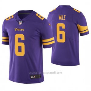 Camiseta NFL Limited HombreMinnesota Vikings Matt Wile Violeta Color Rush