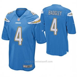 Camiseta NFL Game Hombre San Diego Chargers Michael Badgley Powder Azul