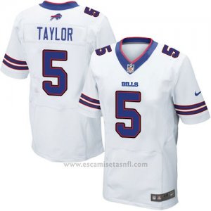Camiseta Buffalo Bills Taylor Blanco Nike Elite NFL Hombre