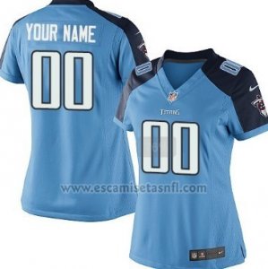 Camisetas NFL Mujer Hombre Tennessee Titans Personalizada Azul