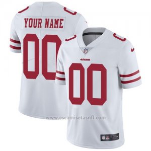 Camisetas NFL Nino Hombre San Francisco 49ers Personalizada Blanco