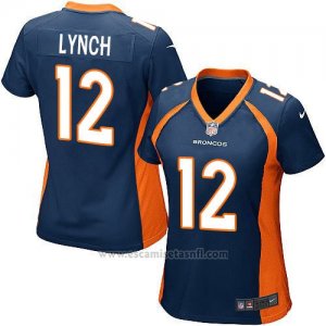 Camiseta Denver Broncos Caldwell Azul Oscuro Nike Game NFL Mujer