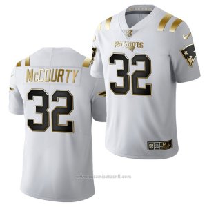 Camiseta NFL Limited New England Patriots Devin Mccourty Golden Edition 2020 Blanco