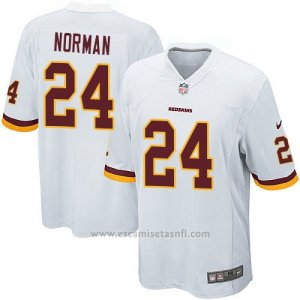 Camiseta Washington Redskins Norman Blanco Nike Game NFL Hombre