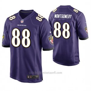 Camiseta NFL Game Hombre Baltimore Ravens Ty Montgomery Violeta