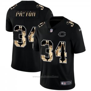 Camiseta NFL Limited Chicago Bears Payton Statue of Liberty Fashion Negro
