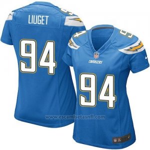 Camiseta San Diego Chargers Liuget Azul Nike Game NFL Mujer