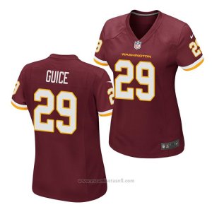 Camiseta NFL Game Mujer Washington Redskins Derrius Guice Rojo