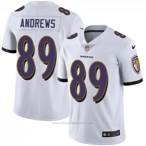 Camiseta NFL Game Baltimore Ravens 89 Mark Andrews Blanco