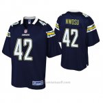 Camiseta NFL Los Angeles Chargers Uchenna Nwosu Azul Pro Line