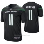 Camiseta NFL Game Hombre New York Jets Robby Anderson Negro 60th Aniversario